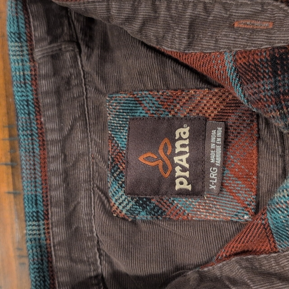 Prana Flannel Button Down Organic Cotton - Picture 4 of 8